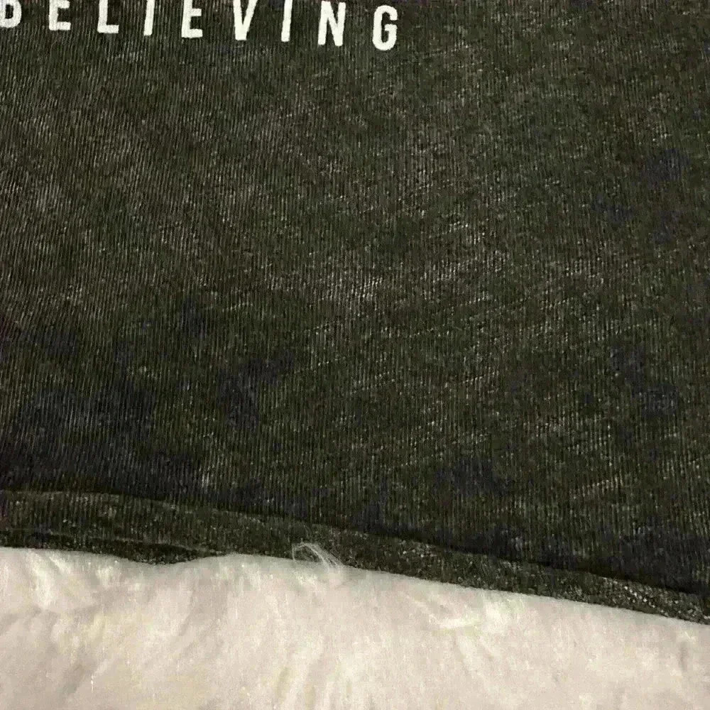 Caution to the Wind Graphic Black Distressed T-Shirt 100% Cotton Women Sz Medium - Picture 8 of 9